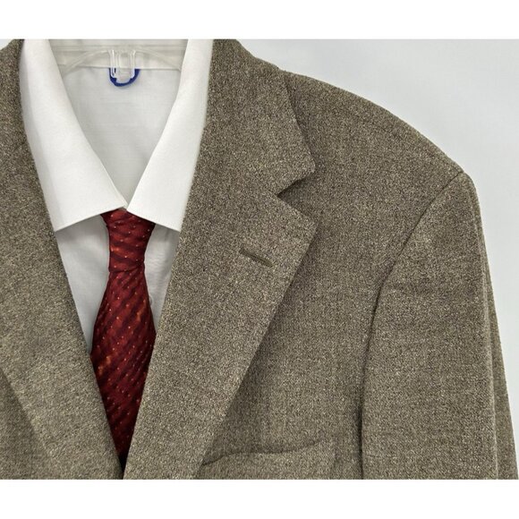 EDWIN NAZARIO jacket blazer sport coat unstructured unlined wool blend 42R - Picture 1 of 10